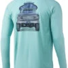 Huk KC Big Truck Pursuit Long Sleeve Shirt - Beach Glass - X-Large -Pro Angler Shop huk h1200418 339 xl kc big truck pursuit long sleeve shirt 63689.1665929608.386.513