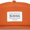 Simms Unstructured Flat Brim Cap - Simms Orange -Pro Angler Shop simms unstructured flat brim cap simms orange 51258.1651453938.386.513
