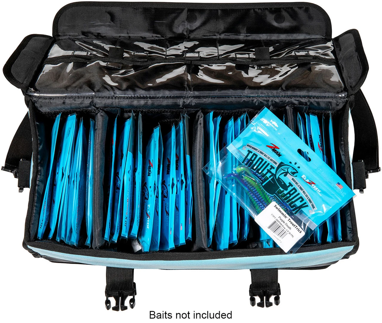 Z-Man ElaZtech Bait LockerZ - Blue/Black 4 Z-Man ElaZtech Bait LockerZ - Blue/Black - Image 2